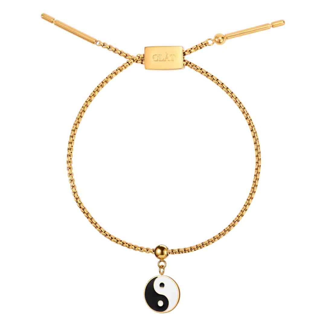 Box Chain Yin & Yang Bracelet