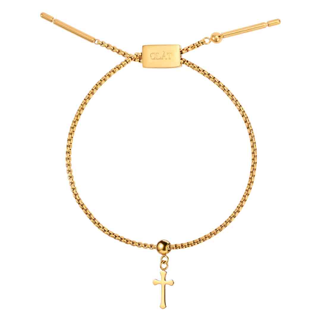 Box Chain Cross Bracelet
