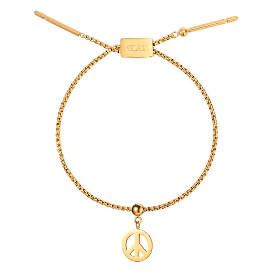 Box Chain Peace Bracelet