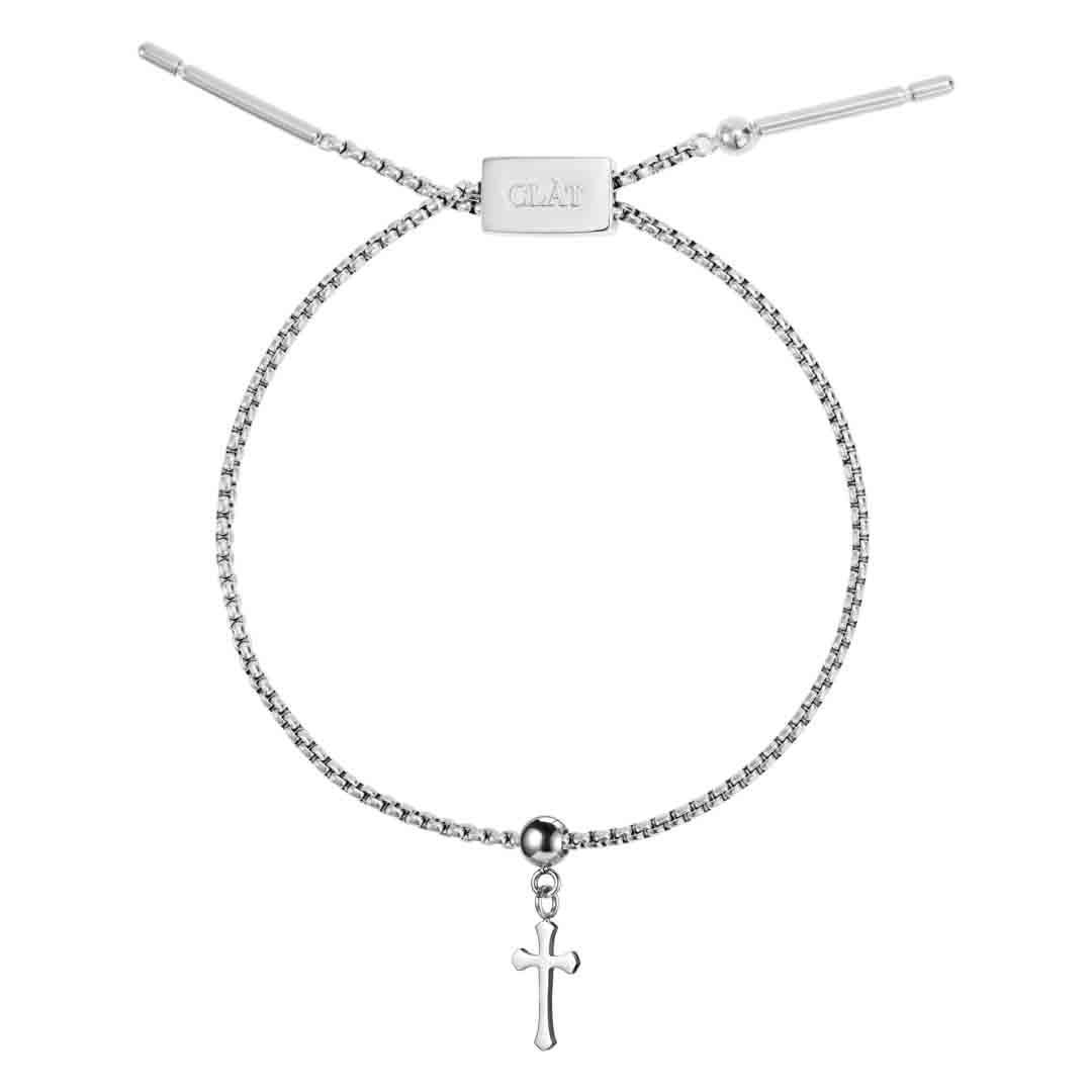 Box Chain Cross Bracelet