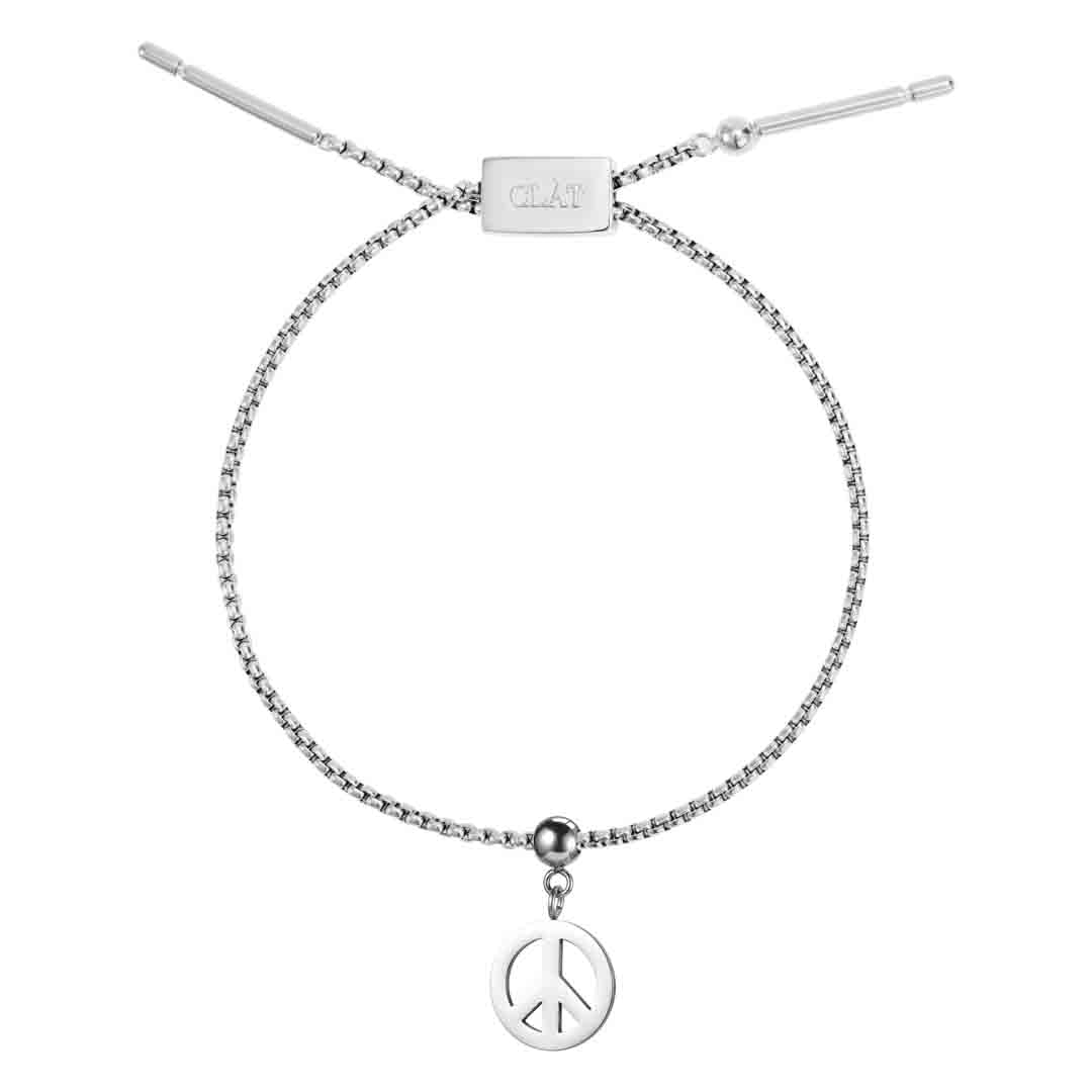 Box Chain Peace Bracelet