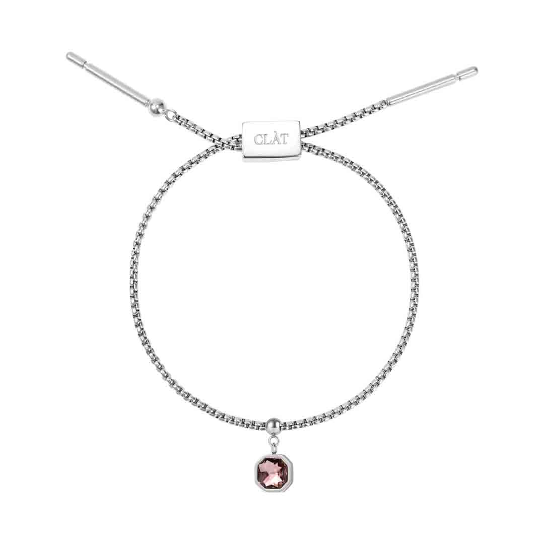 Box Chain Amethyst Bracelet