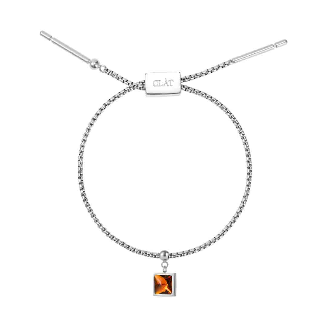 Box Chain Citrine Bracelet