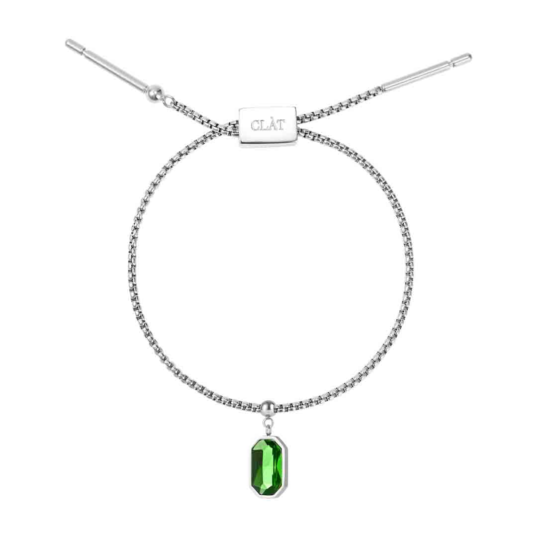 Box Chain Peridot Bracelet