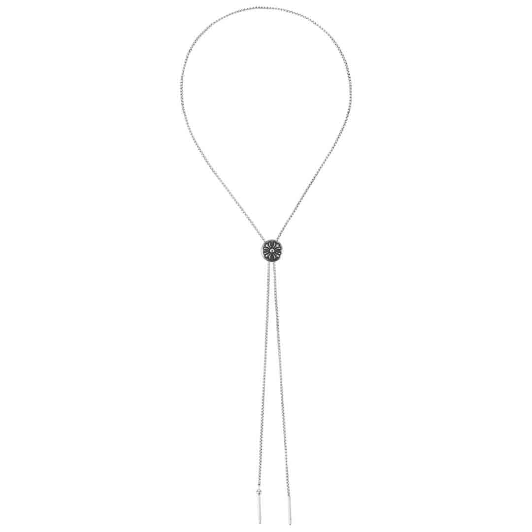 Box Chain Gothic Cross Bolo Necktie