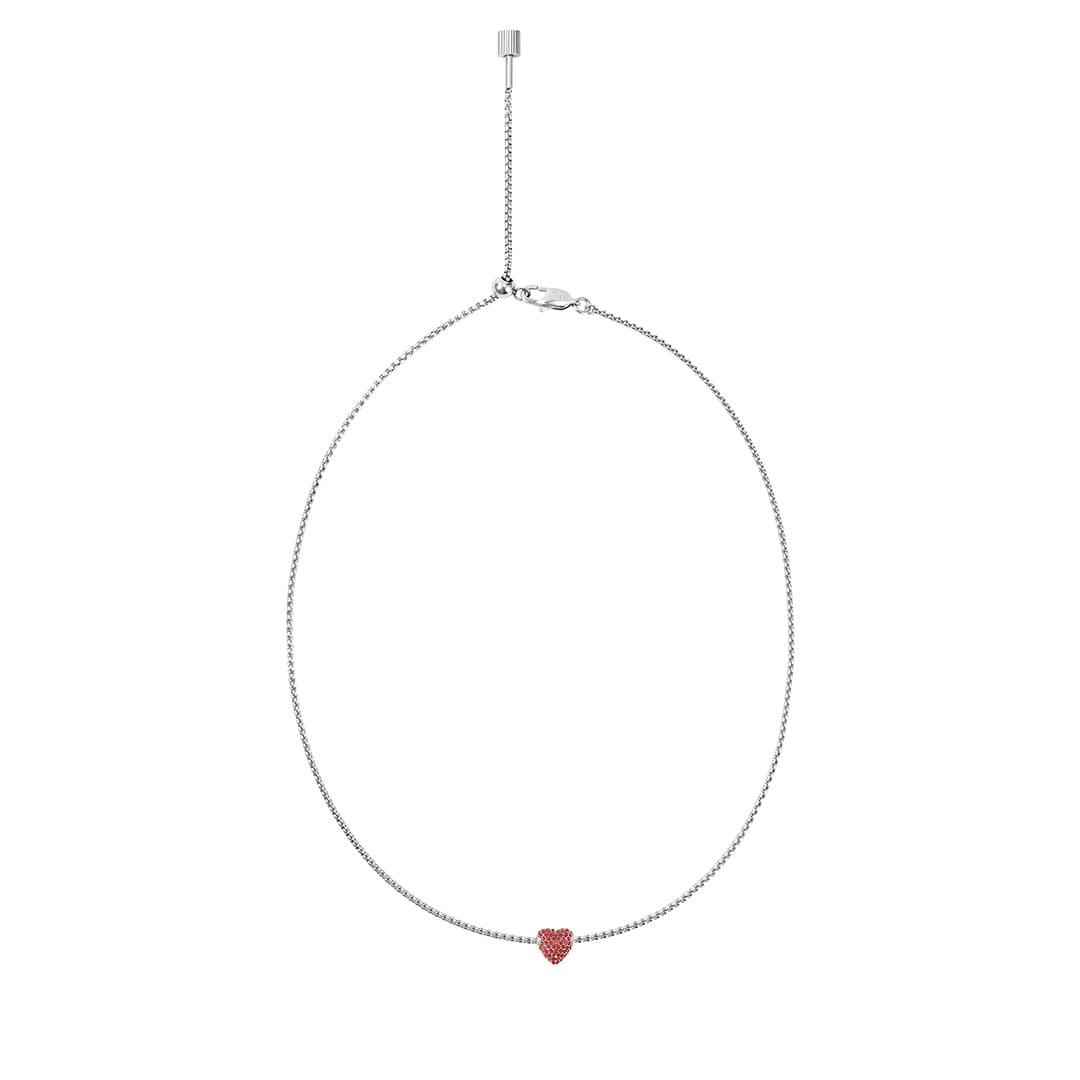 Bubble Heart Chain Necklace