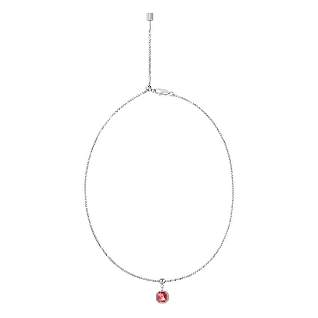 Box Chain Tourmaline Necklace