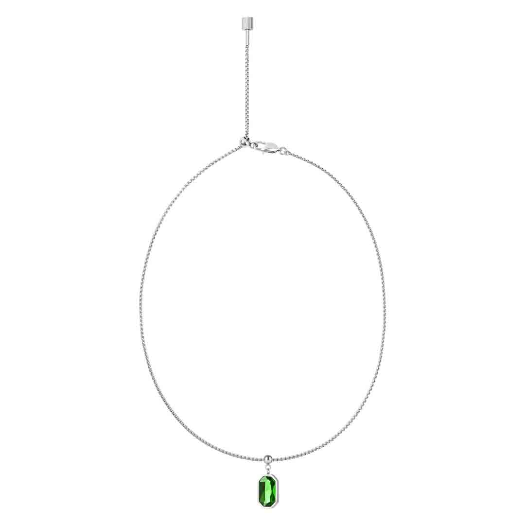 Box Chain Peridot Necklace