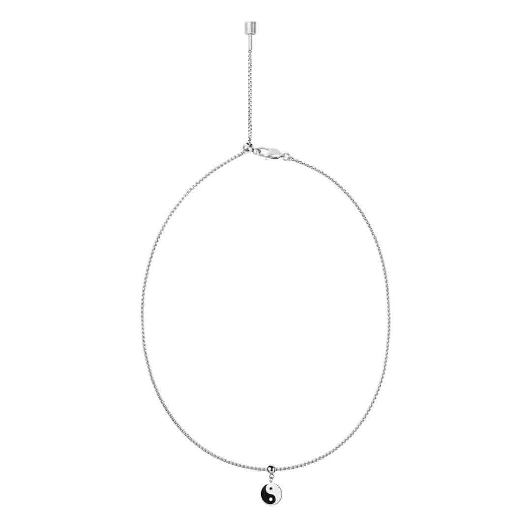 Box Chain Yin & Yang Necklace