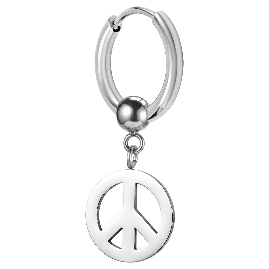 Peace Single Earring