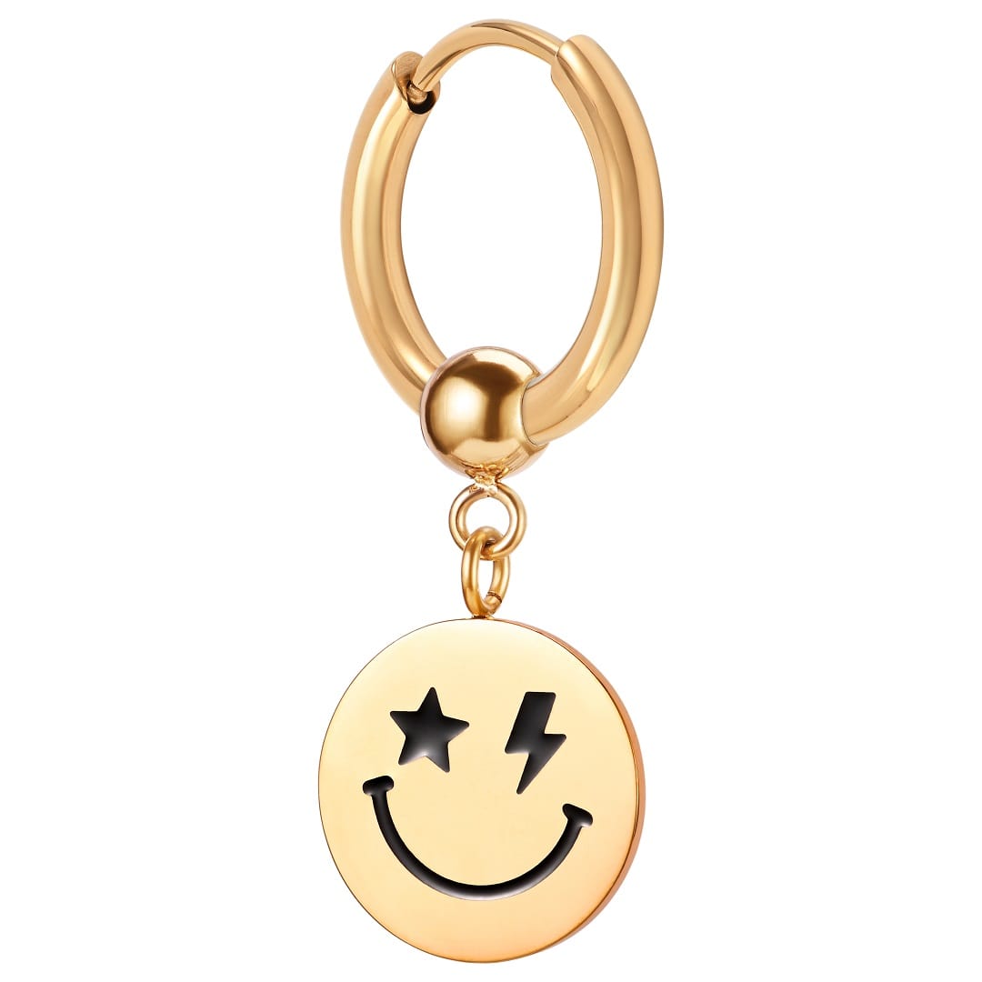 Smiley Face Single Earring