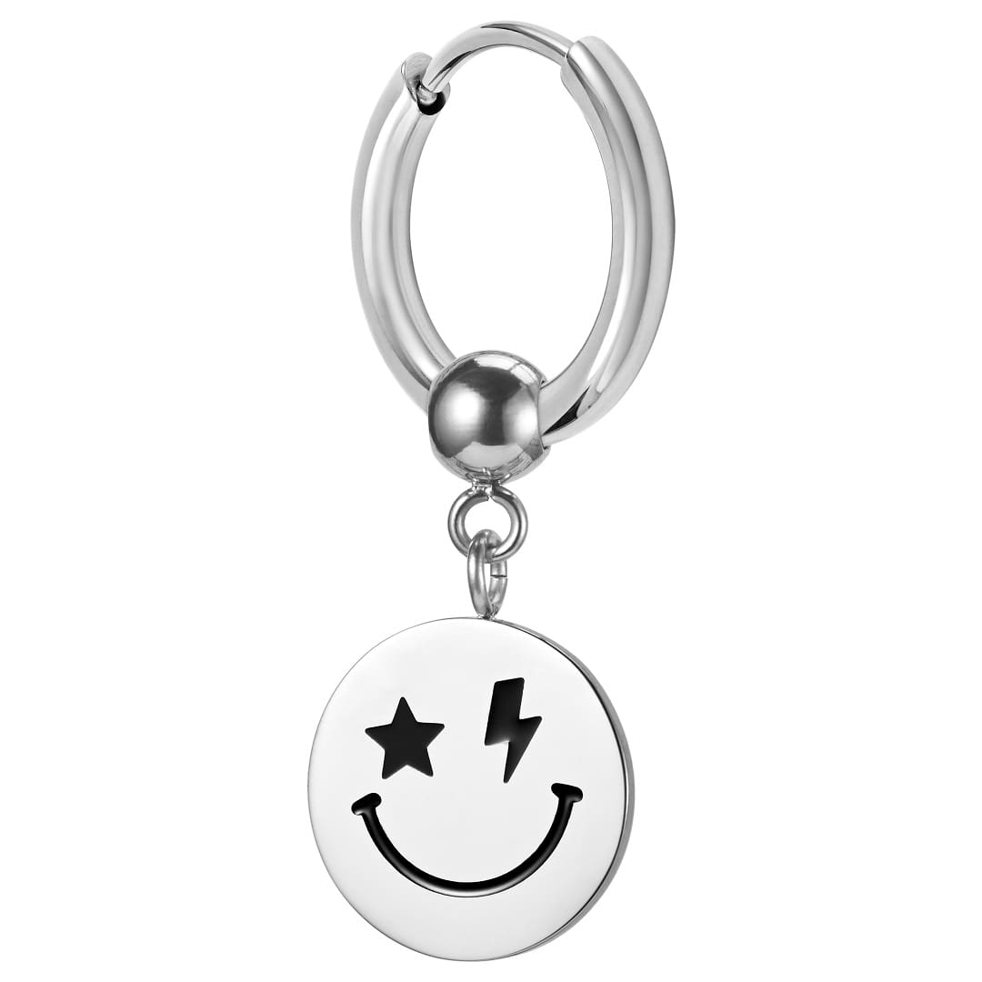 Smiley Face Single Earring