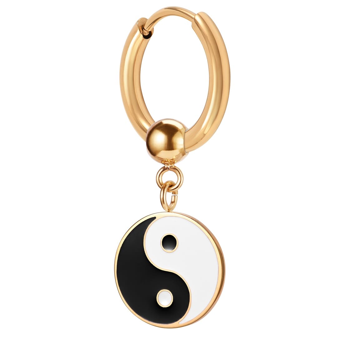 Yin Yang Single Earring