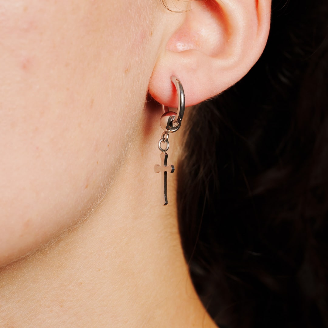 Cross Single Earring