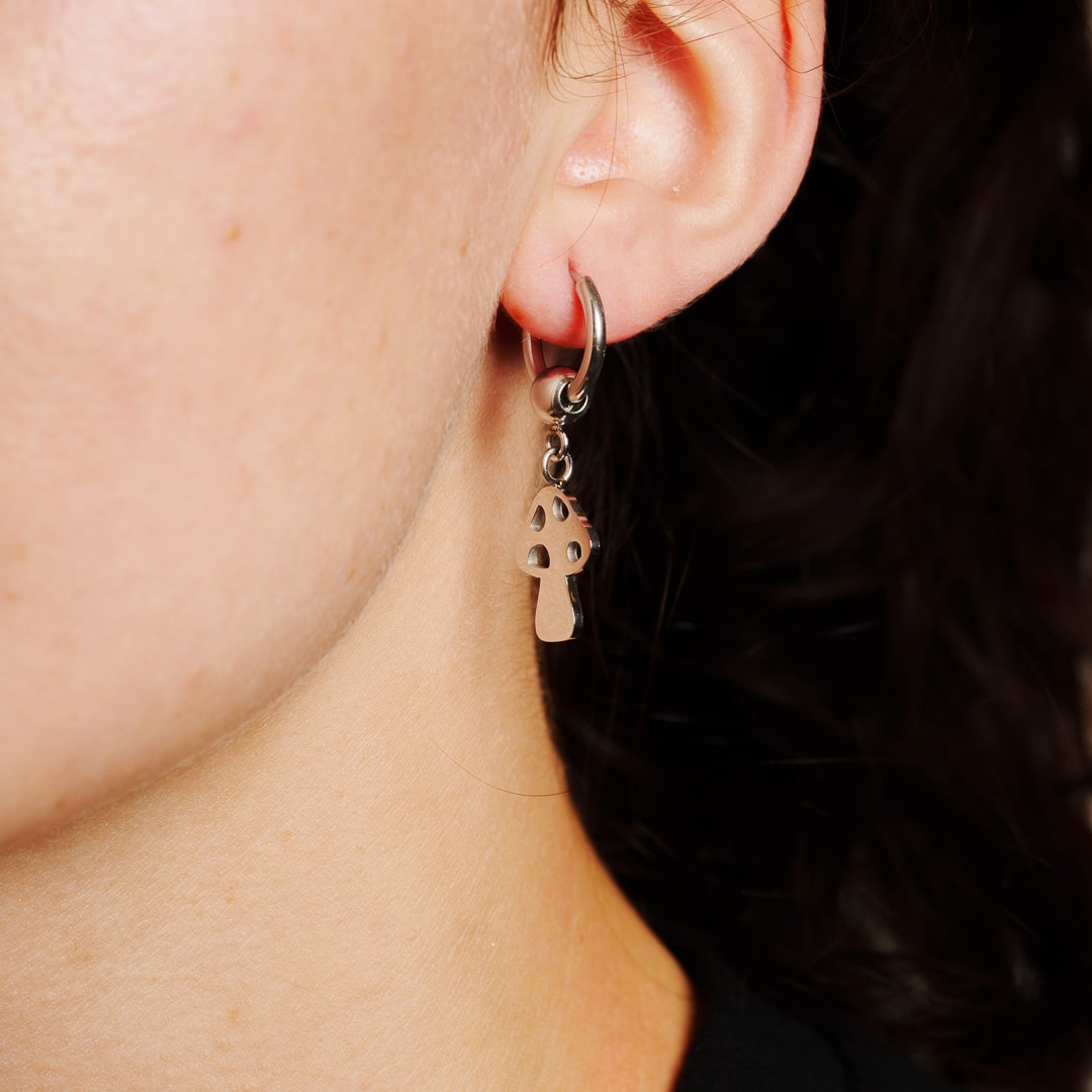 Mushroom Single Earring