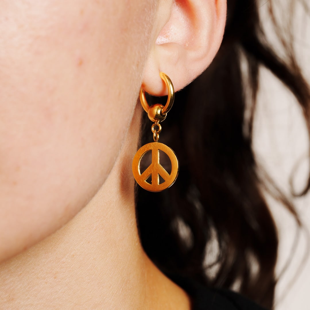 Peace Single Earring