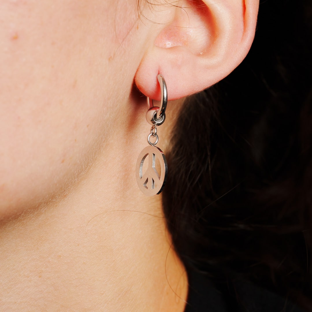 Peace Single Earring