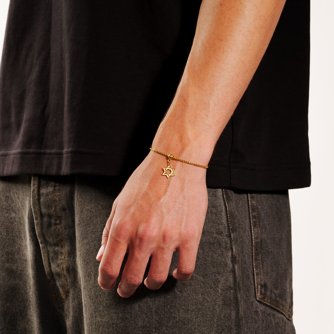 Box Chain Star of David Bracelet