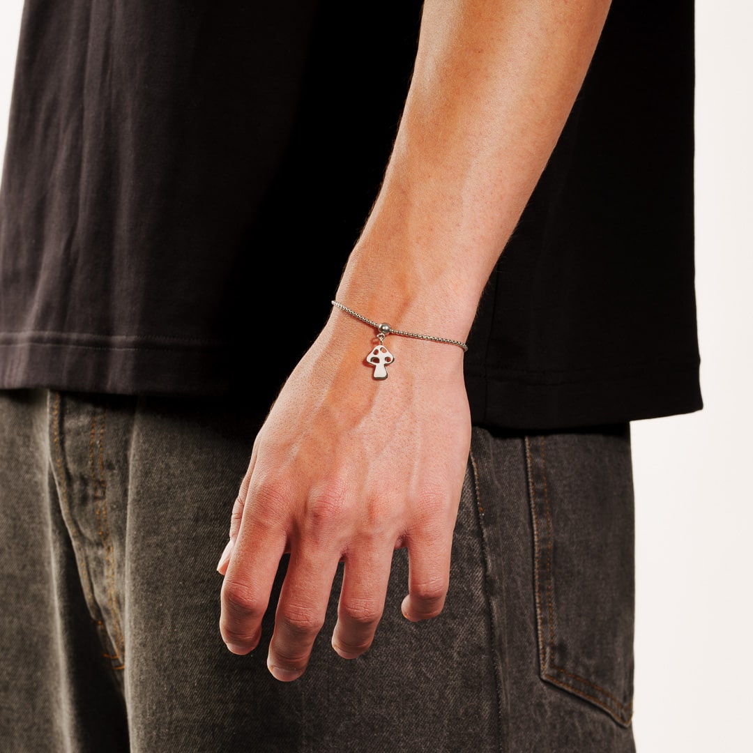 Box Chain Mushroom Bracelet