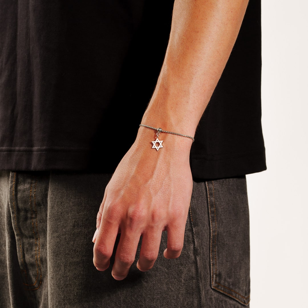 Box Chain Star of David Bracelet