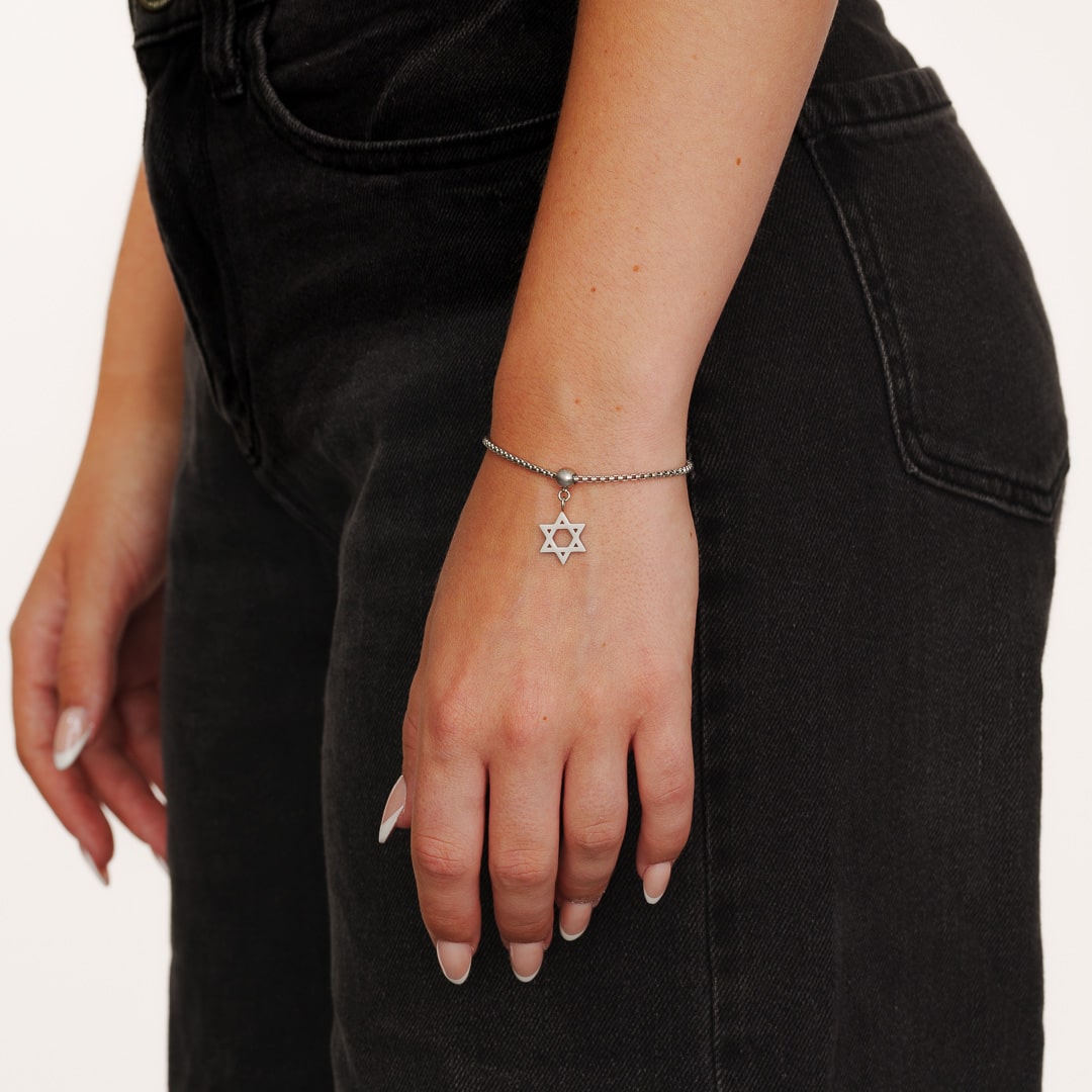 Box Chain Star of David Bracelet