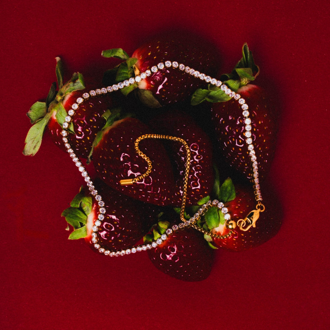 Tennis Necklace + Triple Wrap Bracelet